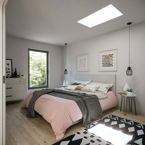 テラス屋根用明り取り - FCM - VELUX/ベルックス - ルーフ用 / へり付き / ガラス製