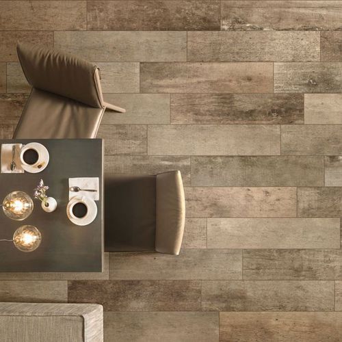 陶磁器タイル - WOOD TREND : WALNUT MULTI - Panaria ceramica - 自然な仕上がり / 屋内用 / 地面用