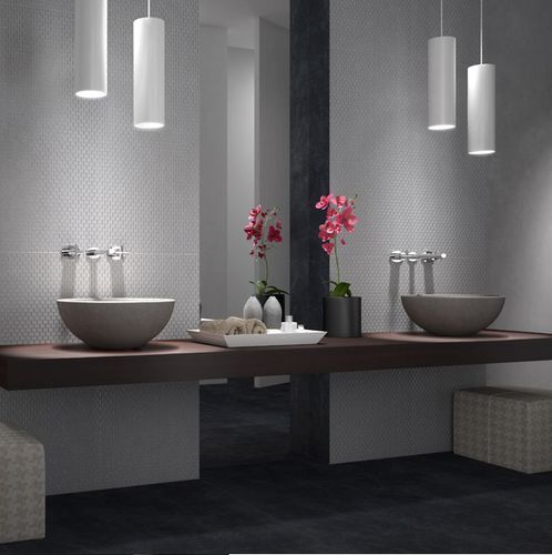 陶磁器タイル - EXPERIENCE 0.3 : GRIGIO VIVO - Panaria ceramica - 光沢 / 自然な仕上がり / ラミネート加工された