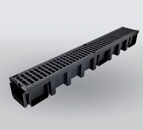 グレーチング付き排水路 - CONNECTO® B125 - Nicoll - ポリプロピレン製 / 駐車場用