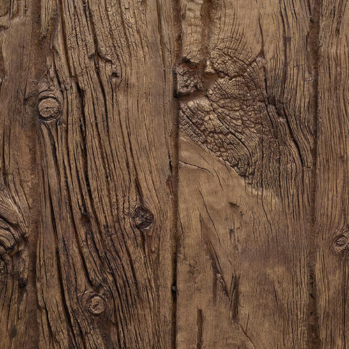 ポリエステル装飾パネル - VERTICAL WOODEN SLEEPERS OLD WALNUT - MSD Panels - グラスファイバー / 壁面 / プリント柄