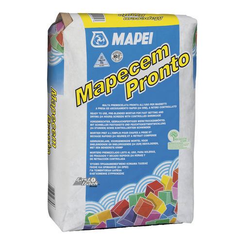 カーペット用結合材 - MAPECEM PRONTO - MAPEI - 油圧式 / 床用