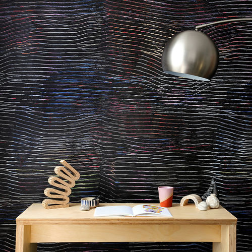 屋内用壁面装飾材 - RAKE   - Design Tex  - ポリエステル製 / セルロース / 不織状