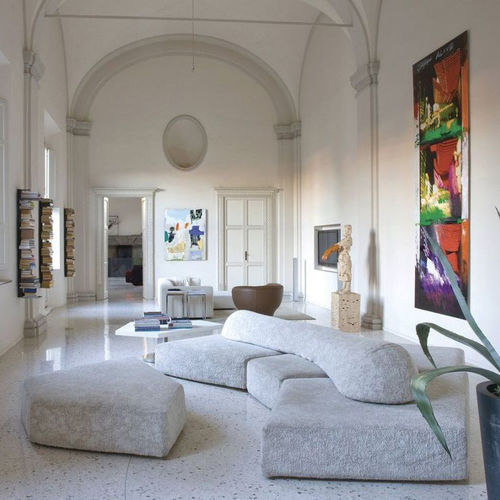 モジュール式ソファー - ON THE ROCKS - edra - 現代風 / 布製 / 発泡体