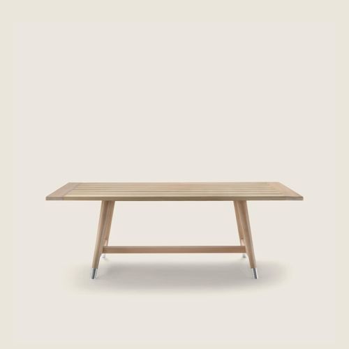 現代風ダイニングテーブル - DESCO OUTDOOR - FLEXFORM - イロコ製 / 石製 / イロコ脚