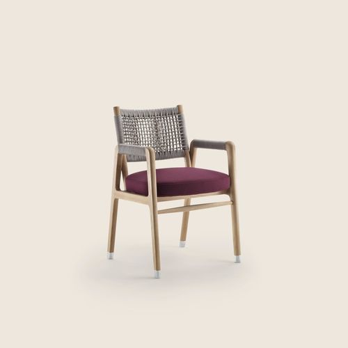 現代風ダイニングルーム用チェア - ORTIGIA OUTDOOR - FLEXFORM - 屋外用 / 熱可塑性樹脂製 / 金属製