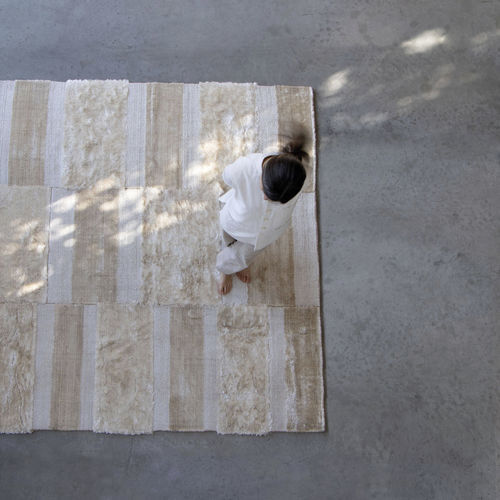 現代風絨毯 - KAMA ALLEGRO A PIACERE BIANCO LUCE - G.T.DESIGN - 幾何学 / パッチワーク / 無地