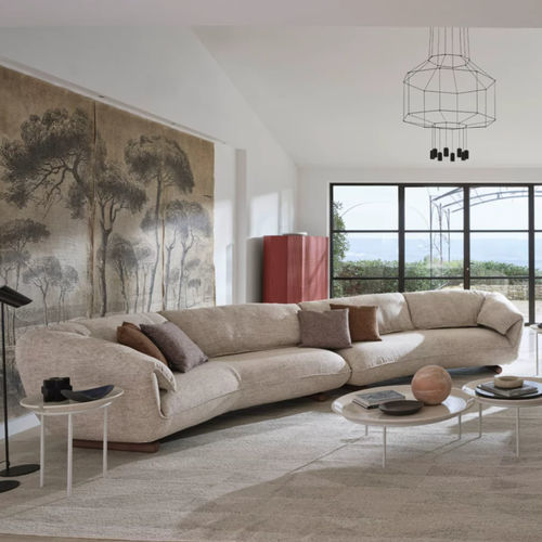 モジュール式ソファー - CLUB - GERVASONI - コーナータイプ / デザイン / 布製