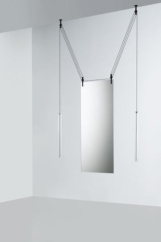 天井取付け式鏡 - PALANCO  - GLAS ITALIA - 吊り下げ式 / 現代風 / 長方形