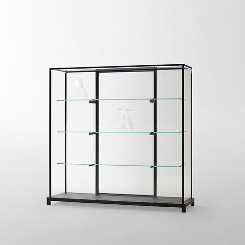 現代風展示ケース - WUNDERKAMMER - GLAS ITALIA - ガラス製 / アルミニウム / 照光式