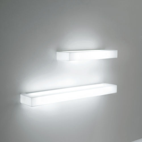 壁取り付け式棚 - LIGHT-LIGHT - GLAS ITALIA - 現代風 / ガラス製 / 照明付き
