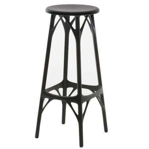 現代風バー用腰掛け - A.I - Kartell - プラスチック製 / プラスチック製脚 / 4脚