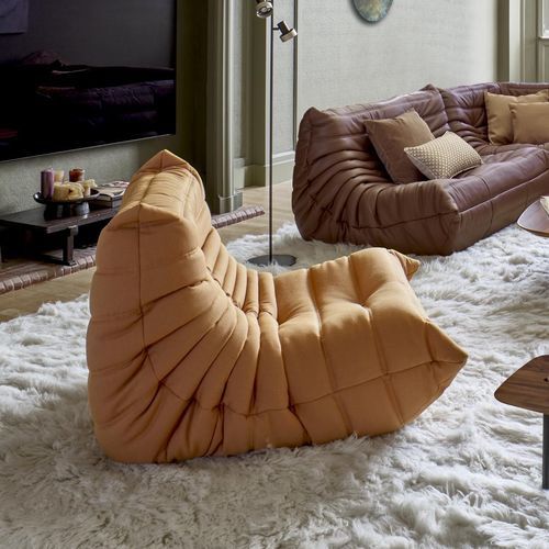 デザイン安楽椅子 - TOGO - Ligne Roset - 布製 / 革製 / ポリウレタン フォーム製