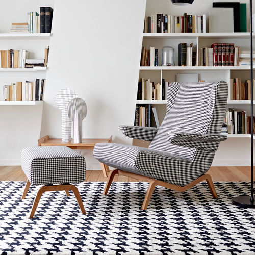 デザインアームチェア - ARCHI - Ligne Roset - ポリウレタン フォーム製 / 布製 / ABS樹脂製