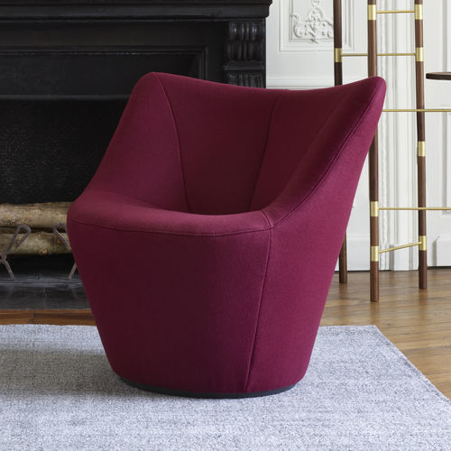 デザインアームチェア - ANDA - Ligne Roset - 革製 / 布製 / ポリエステル製