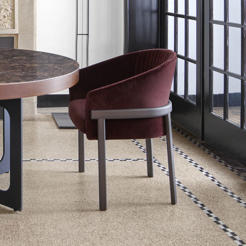 現代風チェア - VALMY - Ligne Roset - 屋内用 / 革製 / 布製