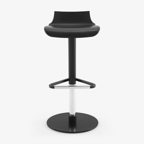 現代風バー用腰掛け - PETROS - Ligne Roset - ポリウレタン製 / 金属脚 / 中央脚