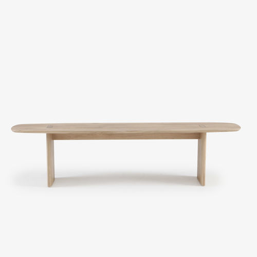 現代風ベンチ - INTERVALLE - Ligne Roset - 無垢材 / 背もたれなし / 肘掛けなし