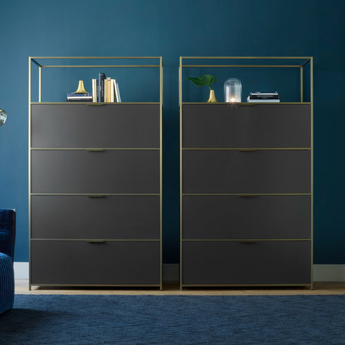 床収納家具 - DITA - Ligne Roset - 現代風 / 漆木材 / マホガニー製