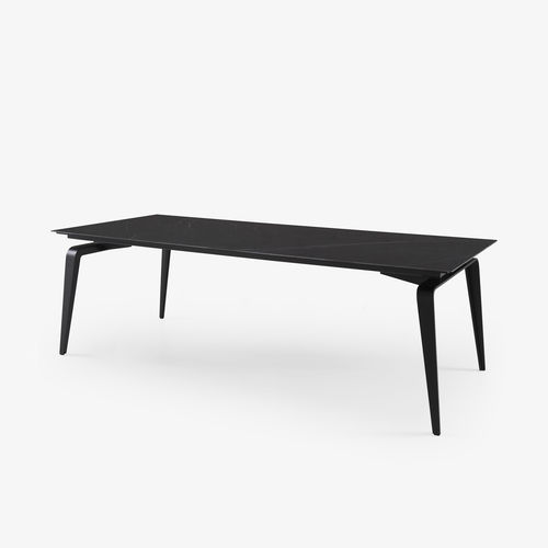 現代風ダイニングテーブル - ODESSA - Ligne Roset - ウォールナット / オーク材 / 大理石