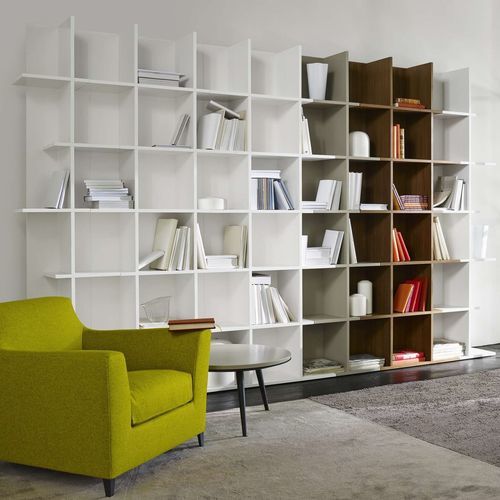 モジュール式本棚 - OKA - Ligne Roset - 現代風 / 木製 / 白色