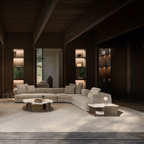 モジュール式ソファー - EDMOND - Molteni&C - コーナータイプ / 現代風 / 屋内用