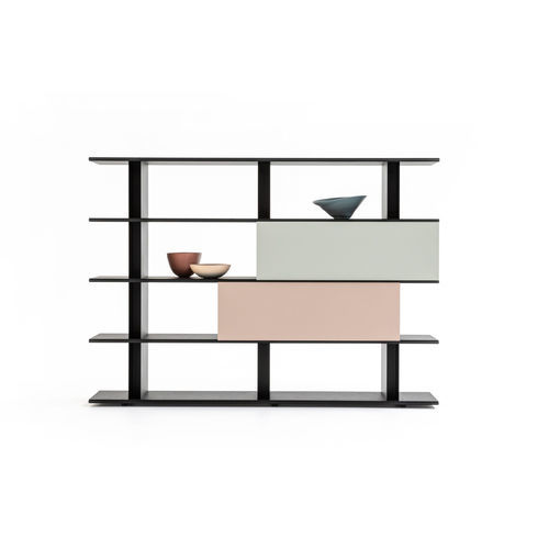 モジュール式本棚 - FRAME-SHIFT - MOROSO/モローゾ - 低い / 間仕切り / 現代風