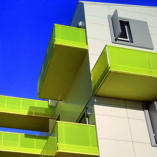 アルミニウム手すり - AREAL - Horizal - 多孔金属シート / 屋外用 / バルコニー用