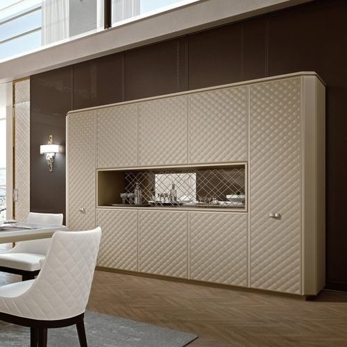 伝統的食器棚 - BELLAGIO - SCIC - ラッカー塗装ガラス製