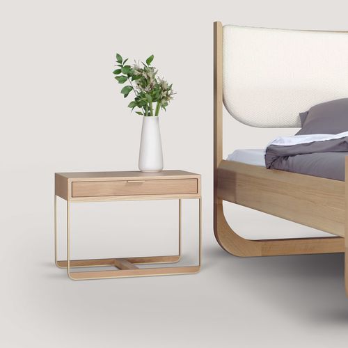 現代風ベッドサイドテーブル - PIEDMONT #1 - Skram Furniture - オーク材 / ウォールナット / トネリコ材