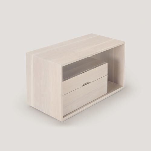 現代風ベッドサイドテーブル - LINEGROUND #1 - Skram Furniture - オーク材 / ウォールナット / 桜の木