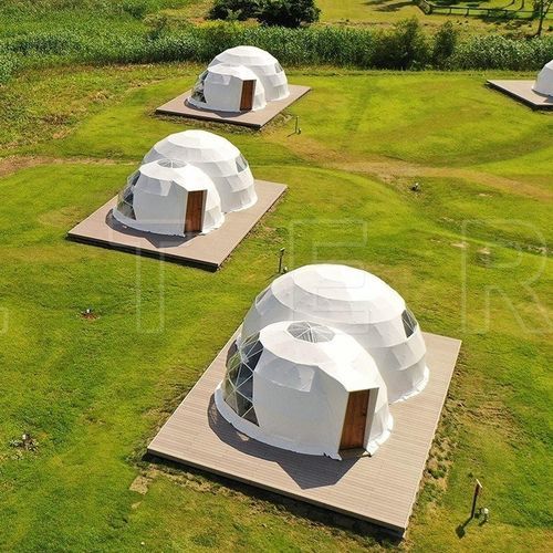 円形バブルテント - TWIN DOME - Shelter Dome - PVC / スチール製 / ドーム