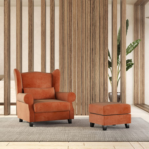 現代風アームチェア - DALLAS - Gems Barcelona - 布製 / 木製 / 取り外しできるクッション付き