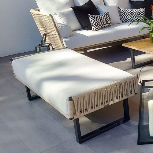 現代風フットレスト - SIENNA CANASTA - G&G Italia Designer Furniture - 布製 / 発泡体 / コーディング塗料製