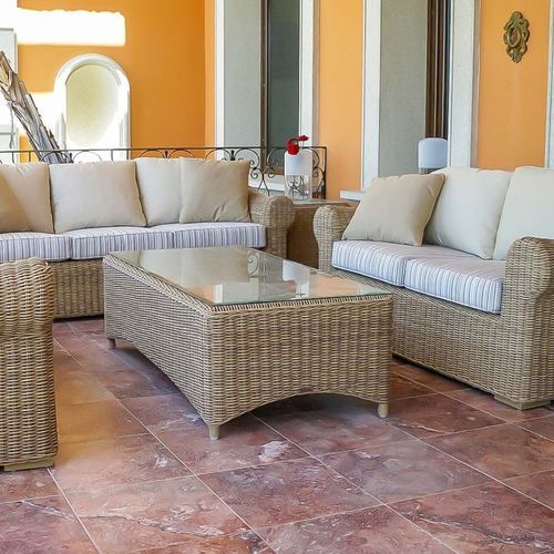 現代風ローテーブル - BAOLI - G&G Italia Designer Furniture - 合成繊維製 / アルミニウム / 硬化ガラス製