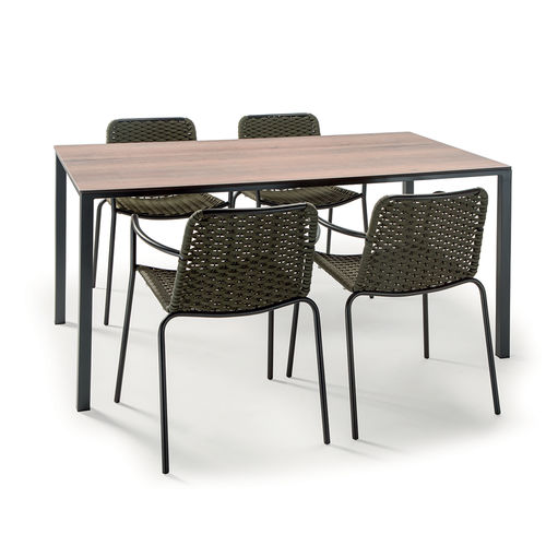 現代風チェア - CANNES ARMCHAIR - GRATTONI S.R.L. - 屋外用 / 溶融亜鉛メッキ鋼製 / 塗装金属製