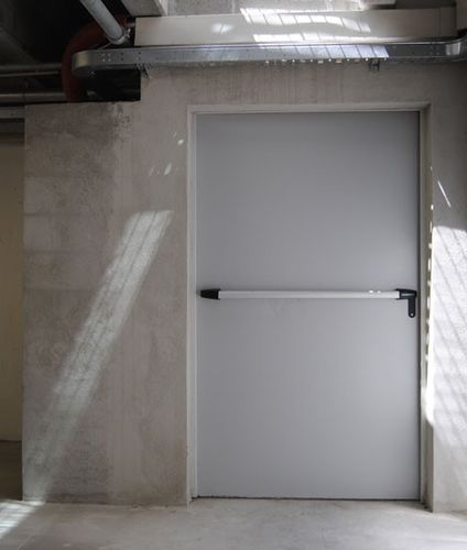 ヒンジ付き産業ドア - Reversible - Endoors - 溶融亜鉛メッキ鋼製 / 鋼板 / 安全用