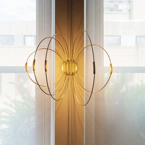 現代風壁掛け照明 - RINGS  - Elish Warlop Design Studio - 屋内用 / 真ちゅう製 / 調整可能