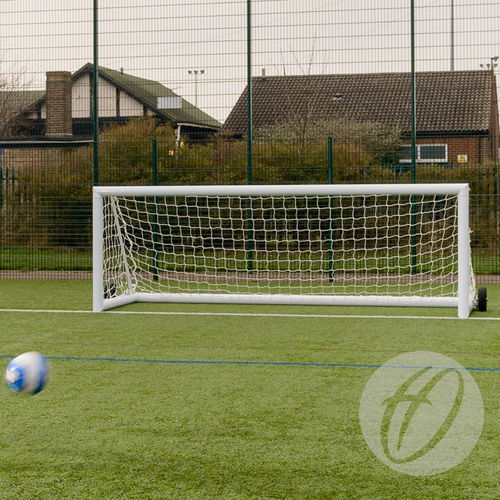 アルミニウムサッカーゴール - FBL-445 - Harrod Sport - 移動式 / 自己安定型 / 白色