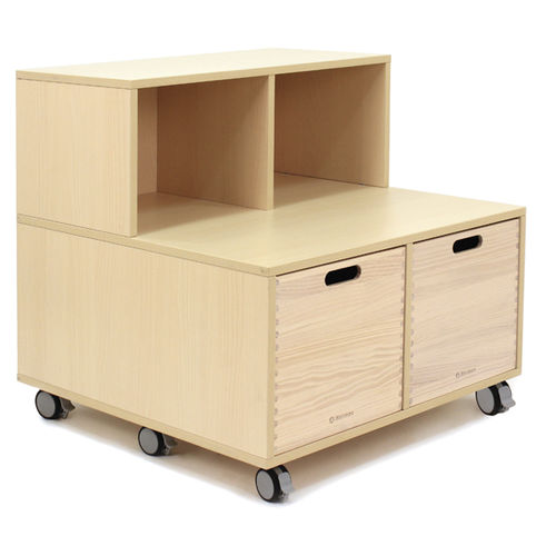 キャスター付き収納家具 - CREA your spaces - EduHermex - 学校用 / 立方体