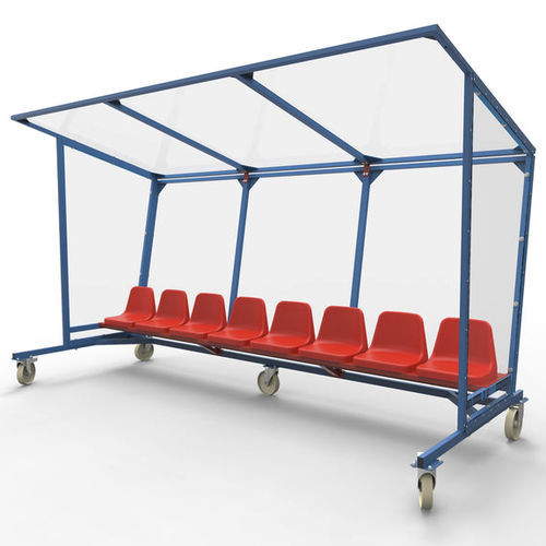 8人用ベンチシェルター - 1010562 - Nordic Sport - ポリカーボネート製 / スチール製 / プラスチック製