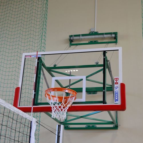 硬化ガラス製バスケットバックボード - 4-24 - MTB Group Sp.J. - 長方形 / 青・白・赤 / 屋内用