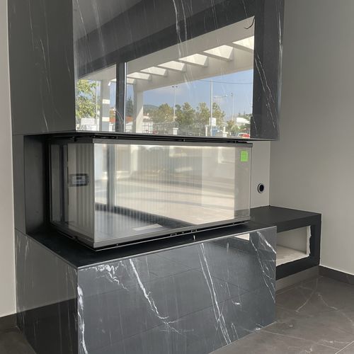 薪暖炉 - Architectural 80x42 - REGALFIRE S.A - 組み込み型 / 背付き / 3面タイプ