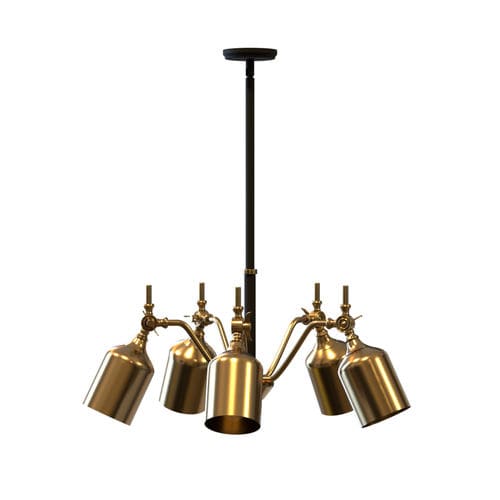 現代風シャンデリア - DIRETTORE - Ambiate Lighting - 金属製 / 電球5個 / 業務用