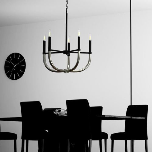 現代風シャンデリア - PHILOMENA - Ambiate Lighting - ニッケル製 / 電球5個 / 業務用