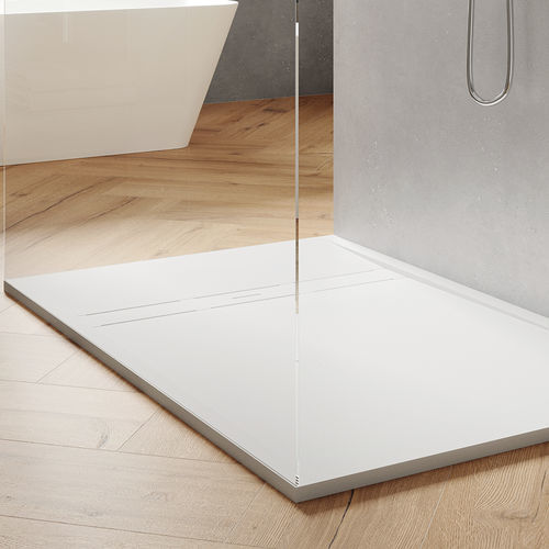 長方形シャワルームの床パネル - NASSAU - ZENON SMART SOLID SURFACE - カウンタートップ / 個体表面 / 滑り防止
