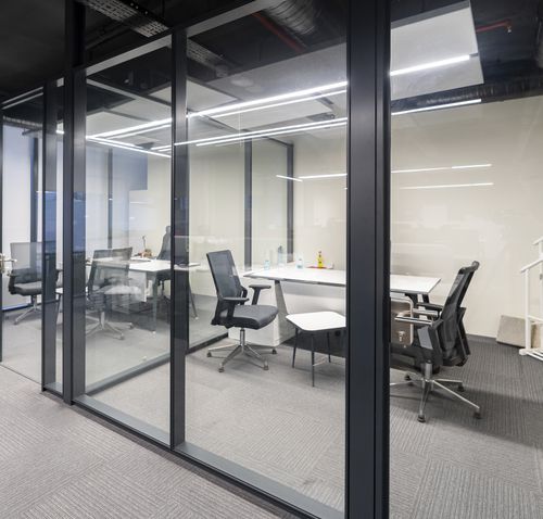 取り外し可能仕切り - ALNOPLAN D100 - ALN Office - Altinbölme Partition Wall - モジュール式 / ガラスパネル付き / 木製