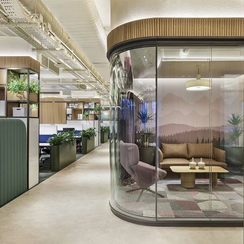 取り外し可能仕切り - ALNOPLAN G100 - ALN Office - Altinbölme Partition Wall - モジュール式 / ガラスパネル付き / 木製