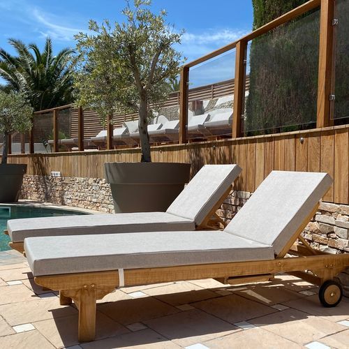 サンラウンジャー用クッション - Nautic Sun Lounger Cushion - Conva - 屋外用 / 長方形 / 無地