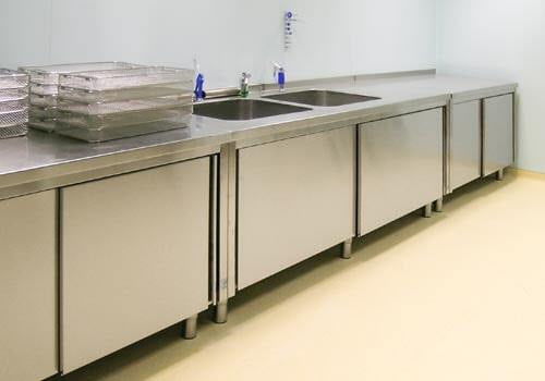 ステンレス製カウンタ－トップ - AGMA ARREDO INOX PROFESSIONALE SRL A SOCIO UNICO - 病院用